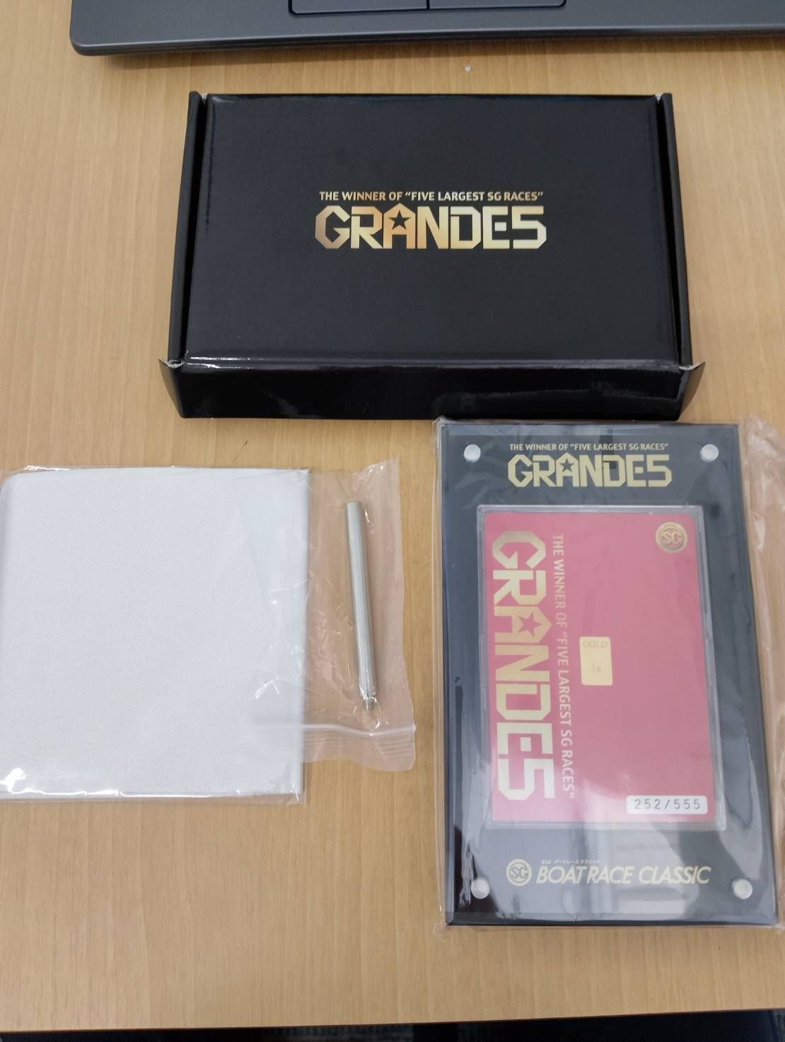 ボートレースクラシック GRANDE5 純金1g入りインゴットカード - メルカリ