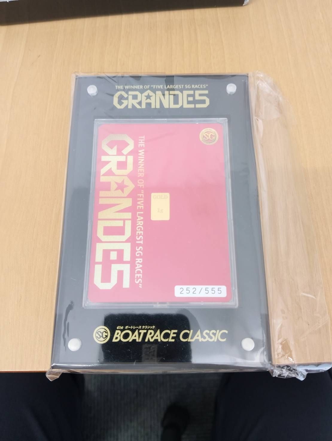 ボートレースクラシック GRANDE5 純金1g入りインゴットカード - メルカリ