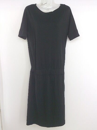 ◇ UNITED ARROWS ユナイテッドアローズ 半袖 膝下丈 ワンピース ブラック レディース 【中古】 【1208230011561】