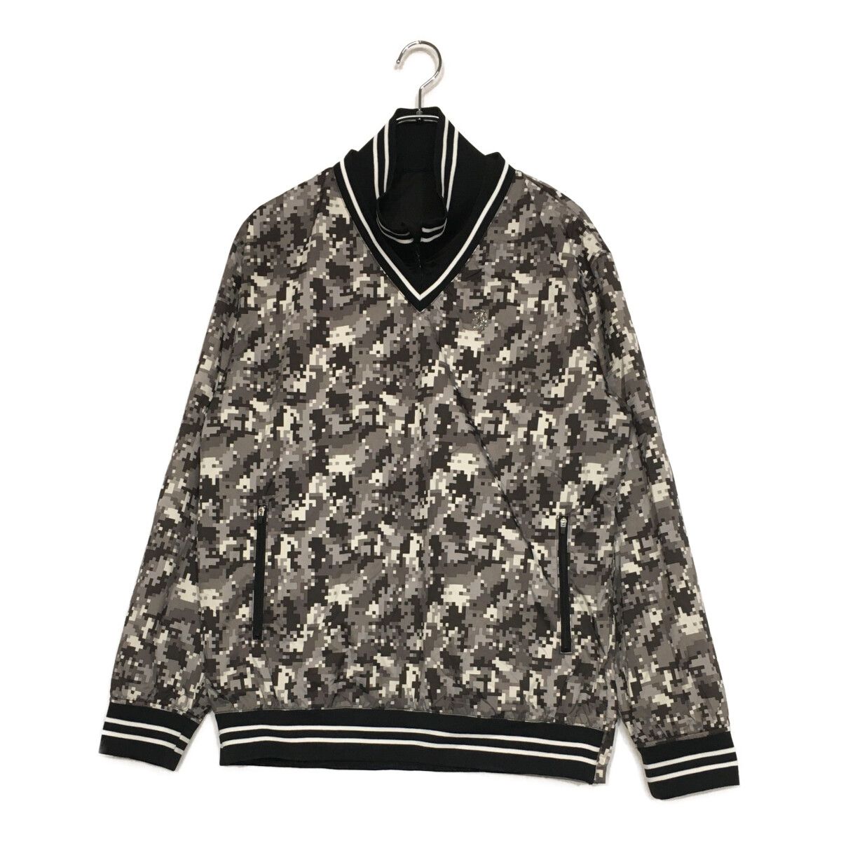 coco 中古 アドミラルゴルフ Admiral Golf メンズ スニードジャック LL グレー×オフ白 迷彩×無地 3WAY 2枚セット 防風 中古 メンズ アドミラルゴルフ Admiral Golf スニードジャック LL