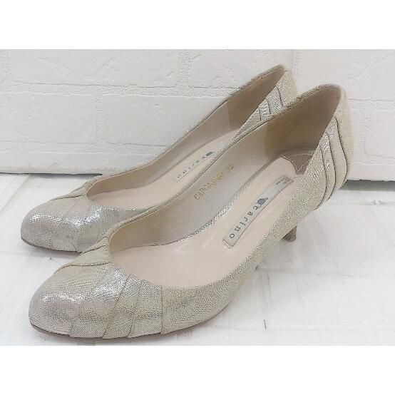 ◇ carino ヒール ラメ パンプス サイズ23 ゴールド レディース P 【中古】 【1208230009063】