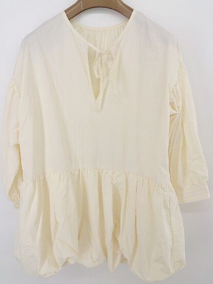 ◇ Simplicite シンプリシテェ 七分袖 チュニック カットソー サイズF アイボリー レディース P 【中古】 【1208230019987】
