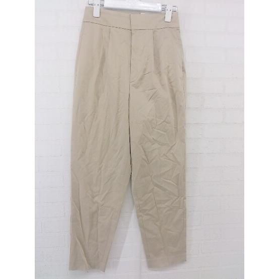 ◇ NOLLEY'S ノーリーズ タック テーパード パンツ サイズ34 ベージュ レディース P 【中古】 【1208240000326】