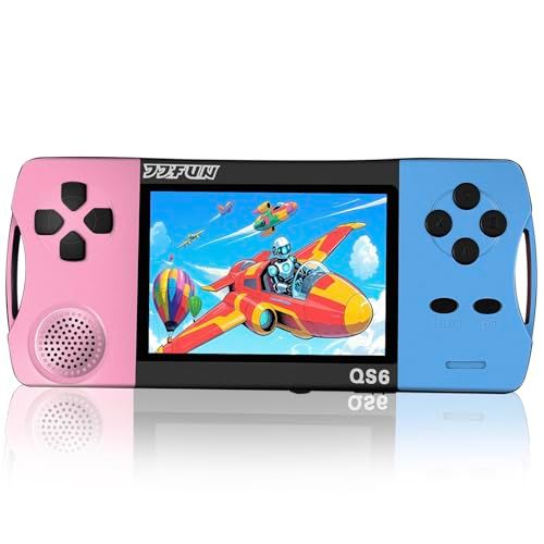 【6-12歳向け】ポータブルゲーム機 216種の16ビット知育ゲーム内蔵 3.5インチ画面 WiFi不要 即遊び可能 充電式リチウム電池 4-6時間連続プレイ パズル/数学/冒険/スポーツ/レース/早教手脳協調力向上 子供向けプレゼントに最適 e471c01b