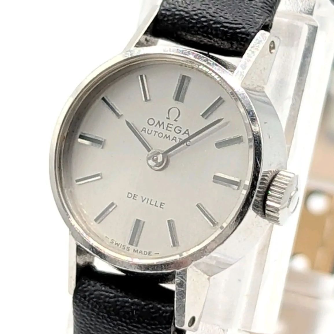 OMEGA DE VILLE Watch Automatic Ladies Round Gold Y2K 00S オメガ デビル 時計 自動巻き レディース シルバー ラウンド ヴィンテージ 稼働品