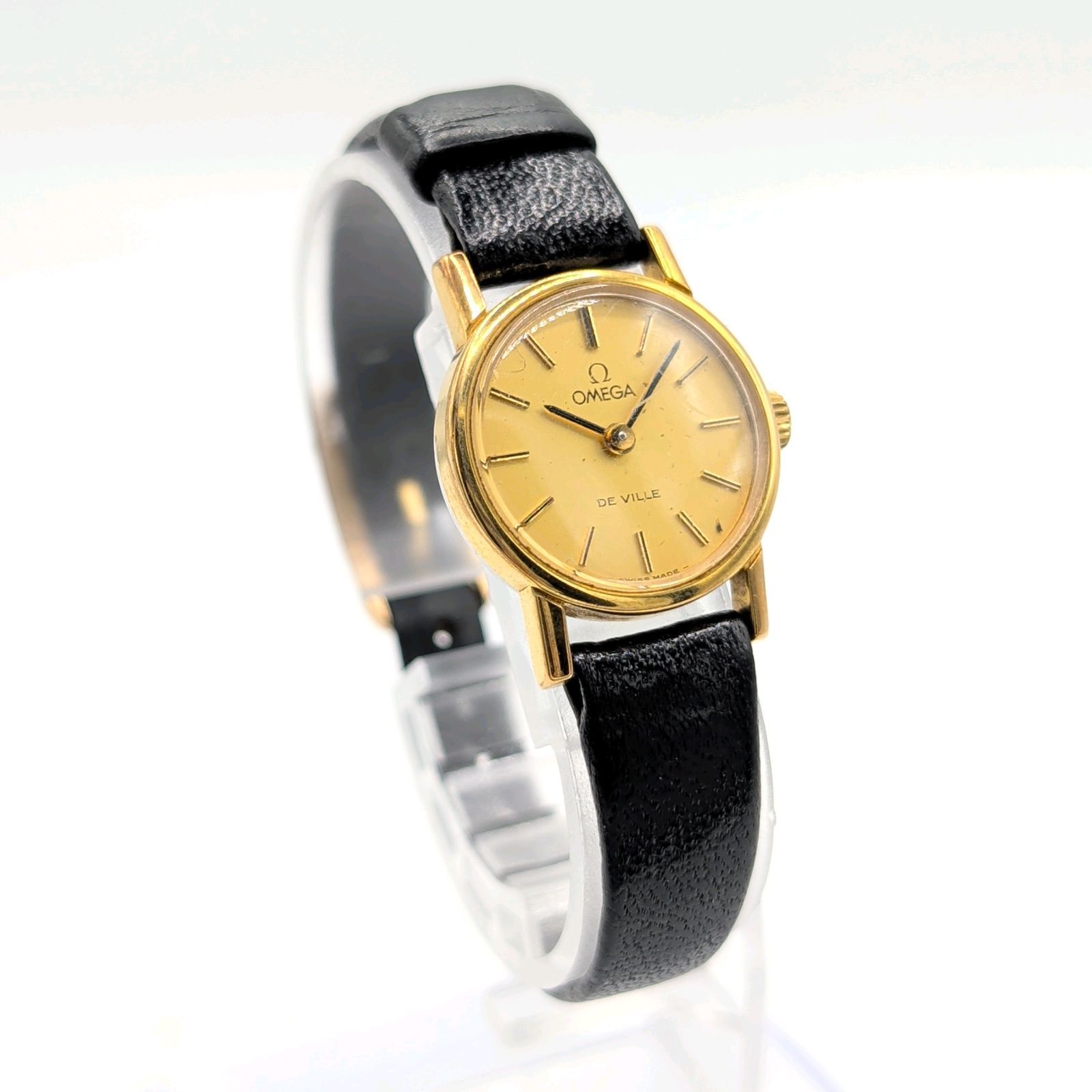 OMEGA DE VILLE Watch Hand-Winding Ladies Round Gold Y2K 00S オメガ