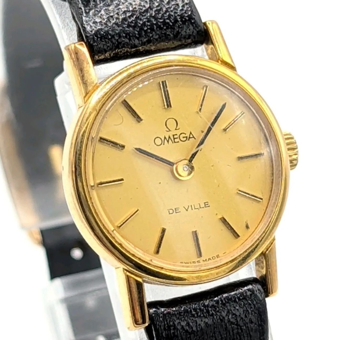 OMEGA DE VILLE Watch Hand-Winding Ladies Round Gold Y2K 00S オメガ デビル 時計 手巻き式 レディース ゴールド ゴールド文字盤 ラウンド ヴィンテージ 稼働品 OMEGA DE VILLE Watch Hand-Winding Ladies Round Gold Y2K 00S オメガ デビル 時計 手巻き式 レディース ゴールド ゴールド文字盤 ラウンド ヴィンテージ 稼働品