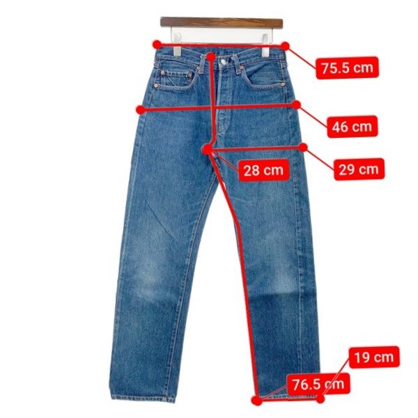 LEVI'S リーバイス 80s 501 デニムパンツ Gパン ジーンズ 赤耳 ボタン