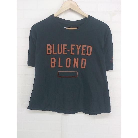 ◇ THE DAY ザデイ コットン 半袖 Tシャツ カットソー サイズONE ネイビー オレンジ レディース P 【中古】 【1208240006007】