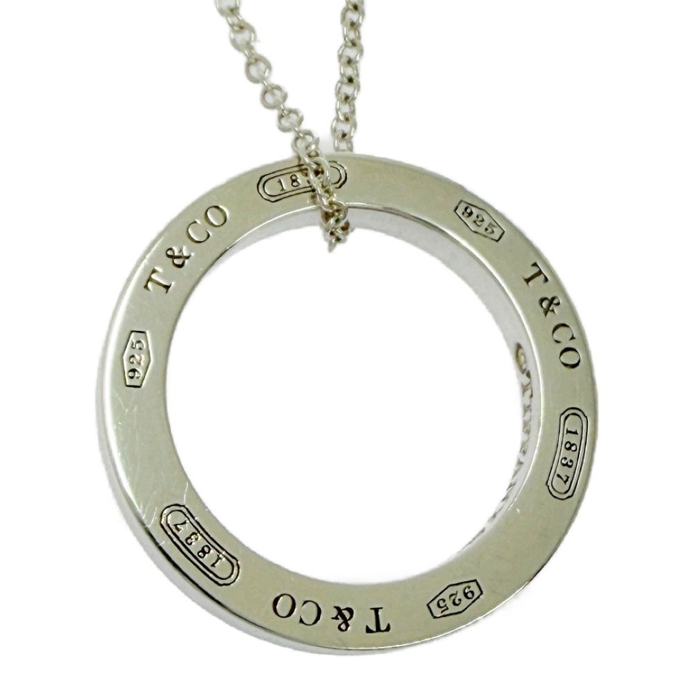 【中古】TIFFANY&Co. ティファニー シルバー 1837 オープン サークル ネックレス 3.7g 925刻印 555097 ネックレス