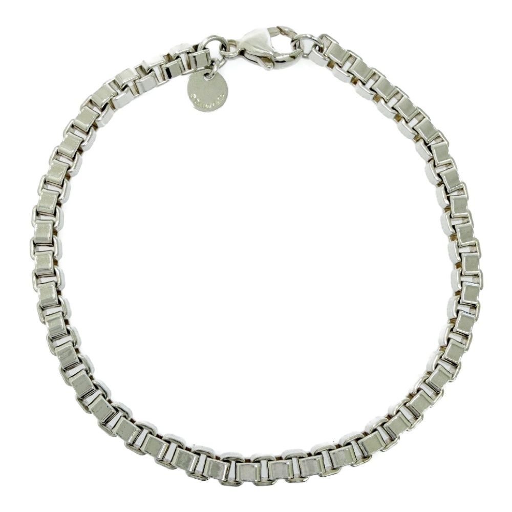 【中古】TIFFANY&Co. ティファニー シルバー ベネチアン リンク ブレスレット 15.8g 925刻印 555626 ブレスレット