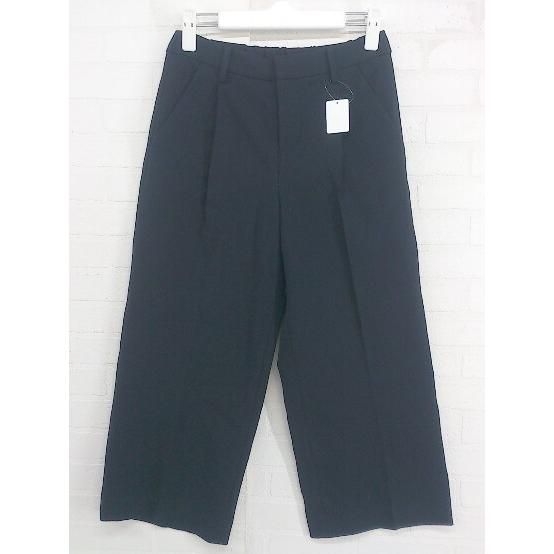 ◇ BARNYARDSTORM バンヤードストーム タック ストレッチ 七分丈 サブリナ パンツ サイズ0 ネイビー レディース P 【中古】 【1208240011711】