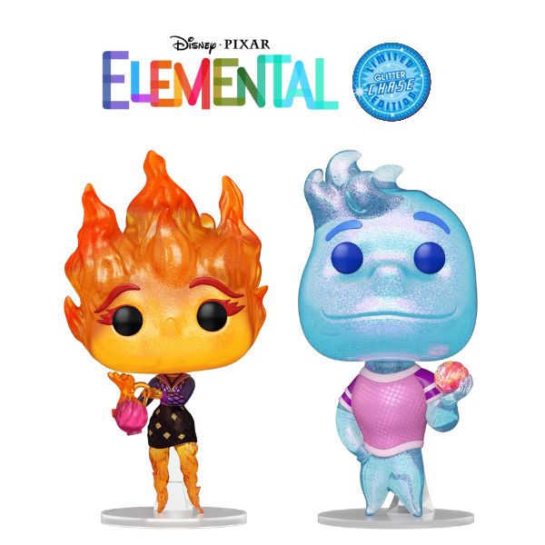 ファンコポップ ピクサー『マイ・エレメント』 エンバー&ウェイド　CHASE版2体セット