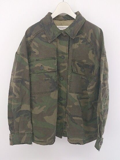 ◇ PAGEBOY ページボーイ ALICIA 迷彩 カモフラ 長袖 ジャケット サイズF カーキ ブラウン レディース P 【中古】 【1208260007442】 10,977円