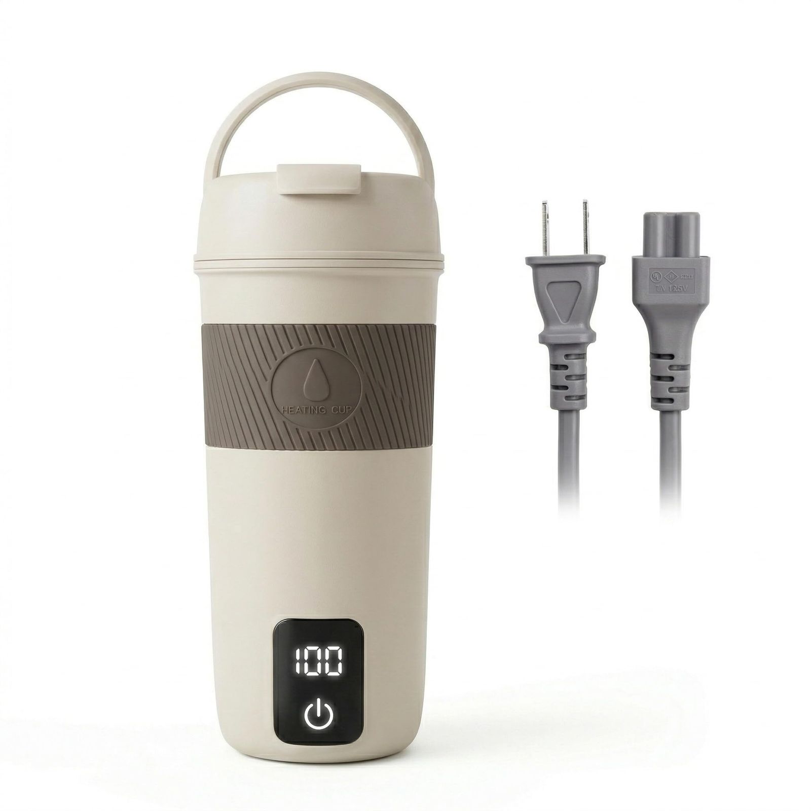 ポータブル電気ケトル、コンパクトで持ち運びに便利、304食品グレードのステンレス鋼製、350ml容量、4段階の温度設定、お湯を保温、300W、5分で急速沸騰、水漏れ防止、空焚き防止、ケトル/電気カップ、お湯、コーヒー、紅茶、粉ミルクを淹れるこ a1952ba3