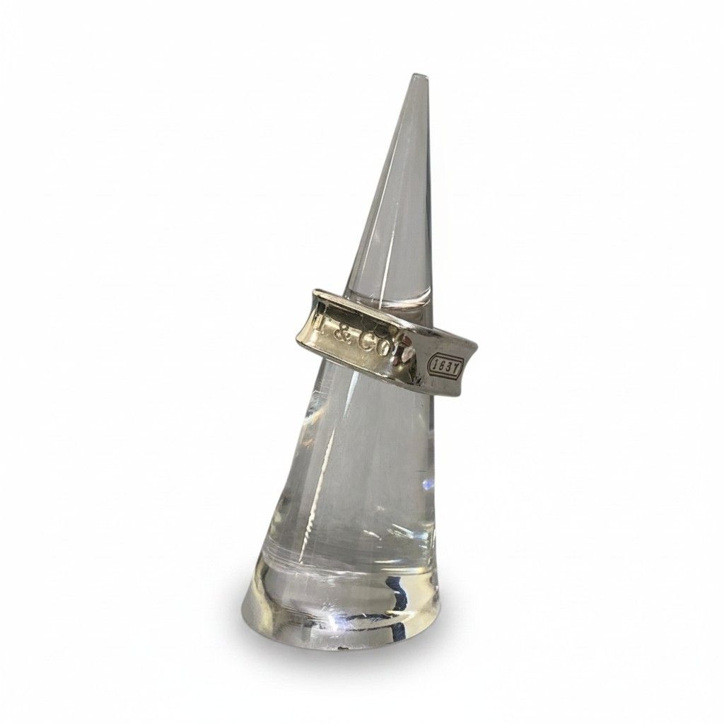 e16 TIFFANY＆Co. ティファニー 1837 スクエアリング 6号 シルバー 925