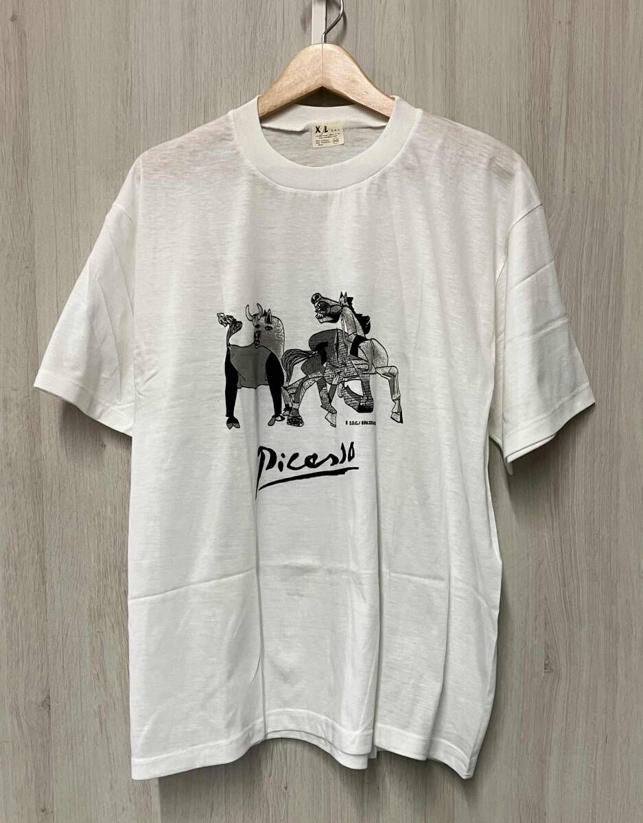 S.A.L /半袖Tシャツ/VINTAGE ART TEE SPADEM 1988ゲルニカ ピカソ/XL