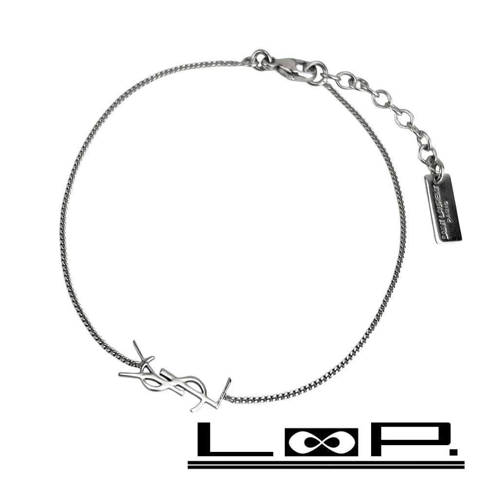 サンローラン ■新同■ カサンドラ チェーン ブレスレット アクセサリー SS シルバー【661327】13