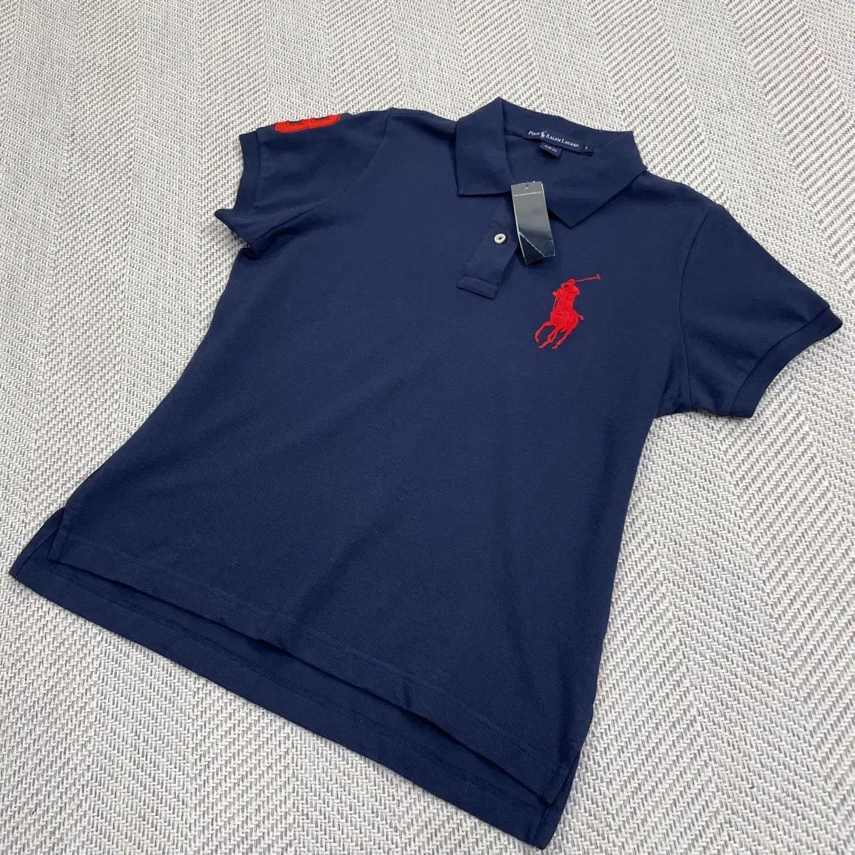 ポロラルフローレン ネイビー ビックポニー 半袖 カラーTシャツ
