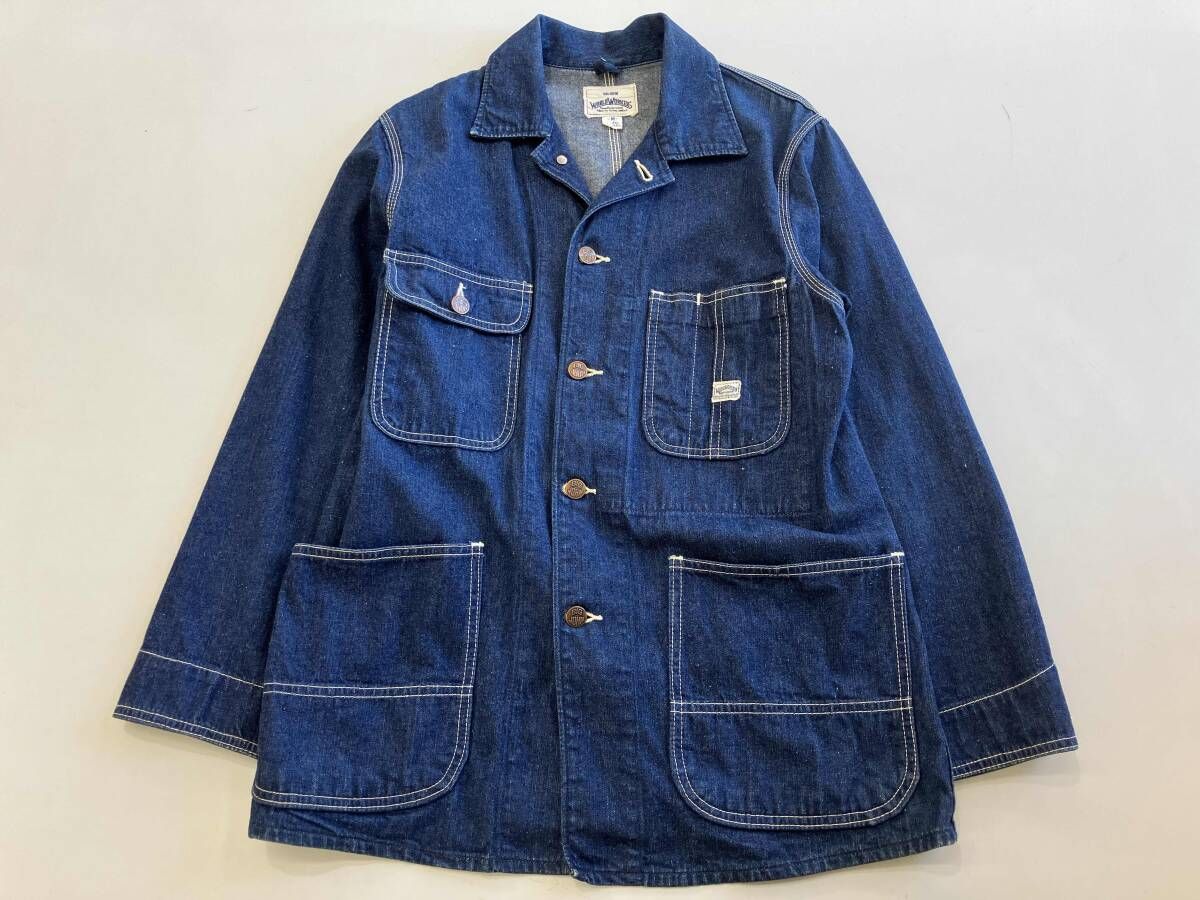 BIG JOHN WORLD WORKERS ビッグジョン ワールドワーカーズ カバーオール デニムジャケット M C-OY-3513 古着 ヴィンテージ
