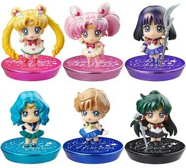 【中古】トレーディングフィギュア (A)6種セット 「ぷちきゃら!シリーズ 美少女戦士セーラームーン あたらしい仲間と変身よ!編 GLITTERver.」