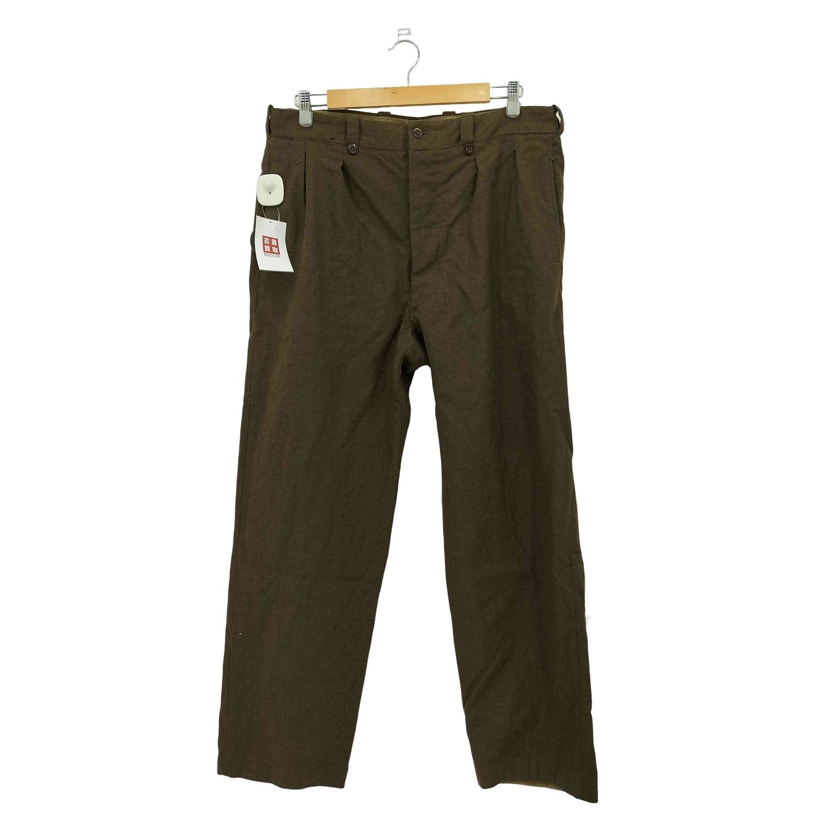 フレンチアーミー FRENCH ARMY 60s フランス軍 M-52 Ets UTAH PARIS ANTIMITE DEFINITIF 2タック ウール スラックスパンツ メンズ 26