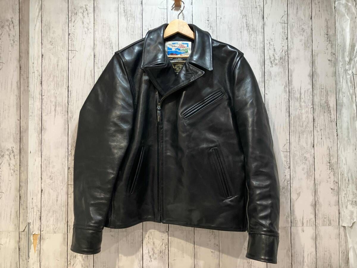 AERO LEATHERS ダブルライダース Bootlegger ブラック 42