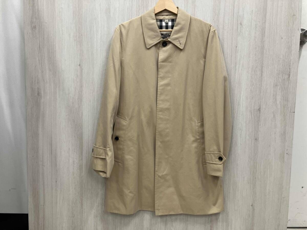 メンズ服個品 BURBERRY その他コート ステンカラーコート 裏地ノバチェック ベージュ