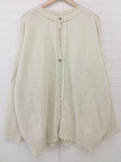 ◇ WHO'S WHO gallery フーズフーギャラリー ビックシルエット 長袖 ニット セーター サイズF アイボリー レディース P 【中古】 【1208310004957】