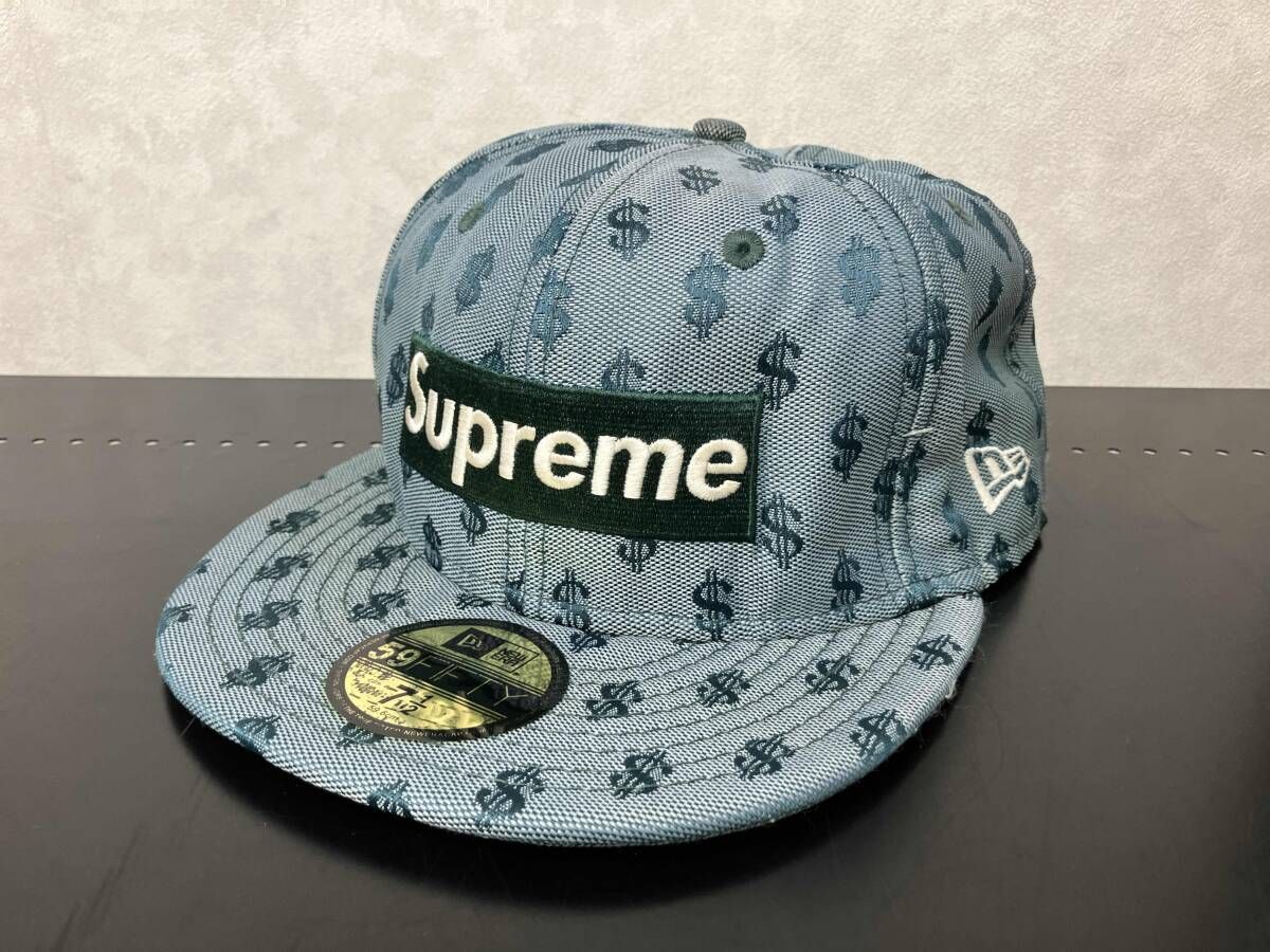NEW ERA×Supreme Monogram Box Logo Cap キャップ 7 1/2 ニューエラ