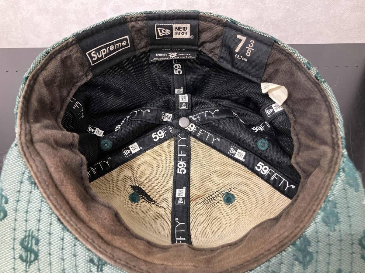 NEW ERA×Supreme Monogram Box Logo Cap キャップ 7 1/2 ニューエラ