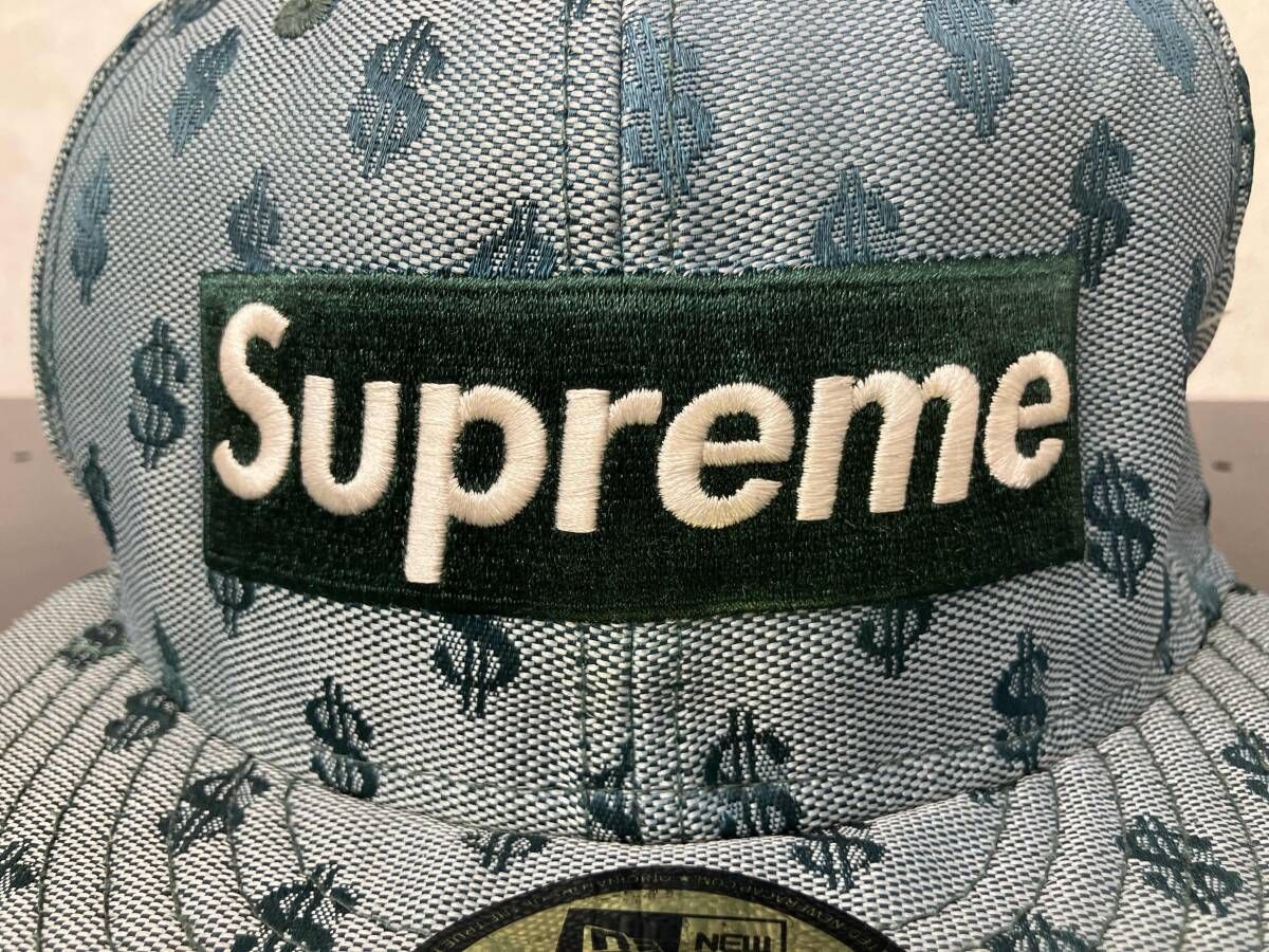NEW ERA×Supreme Monogram Box Logo Cap キャップ 7 1/2 ニューエラ