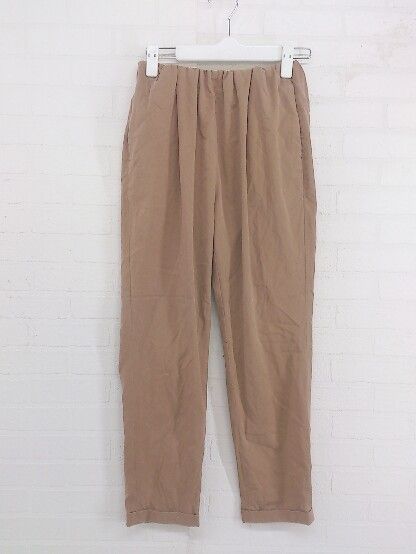 ◇ BEAUTY&YOUTH UNITED ARROWS ロールアップ テーパード パンツ サイズS キャメル ブラウン系 レディース P 【中古】 【1208310002953】