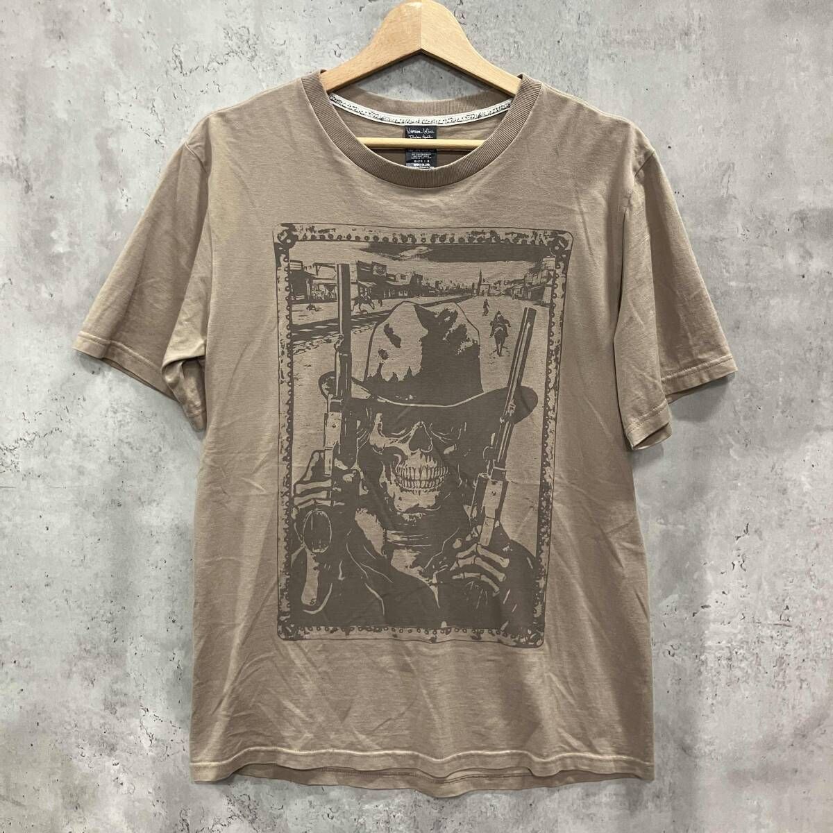 07SS NUMBER (N)INE ナンバーナイン スカルプリントTEE ベージュ