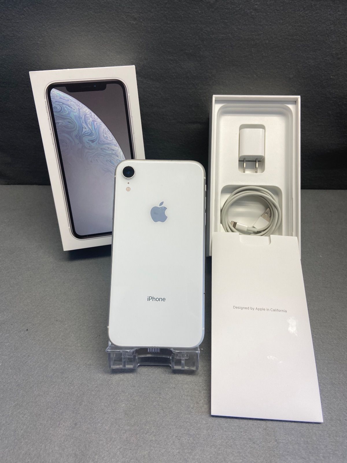 iPhone XR 128GB ホワイト SIMフリー 美品 バッテリー100% 超美品