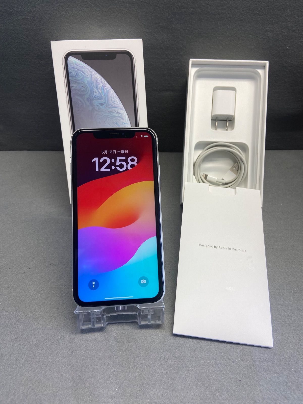 美品 iPhone XR 128GB ホワイト SIMフリー - メルカリ