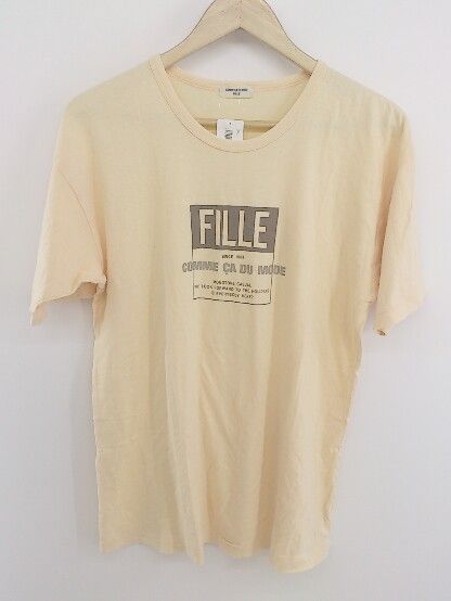 ◇ COMME CA DU MODE FILLE キッズ 子供服 半袖 Tシャツ カットソー ベージュ ブラウン レディース P 【中古】 【1209010002991】