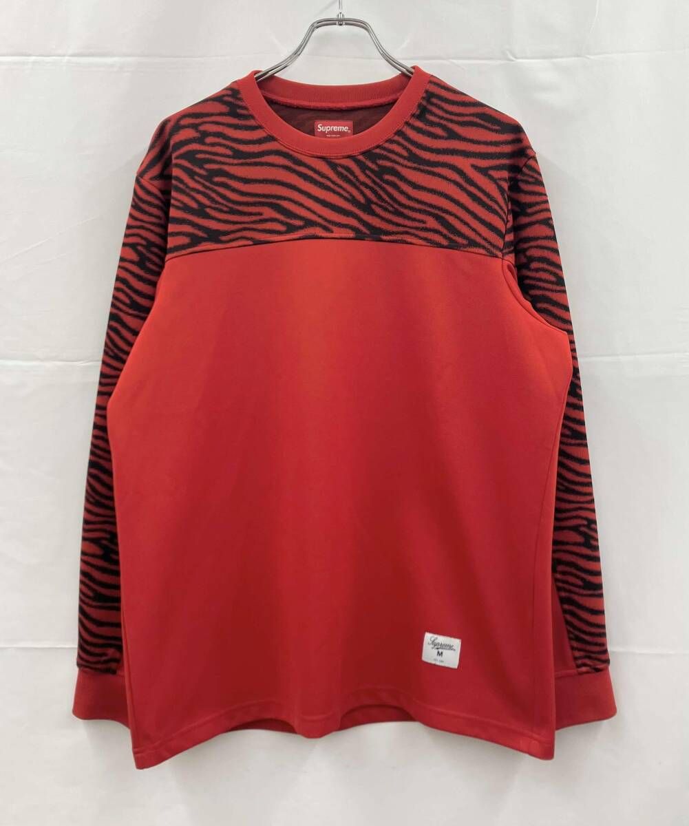 Supreme シュプリーム 長袖Tシャツ 19FW ZEBRA TOP ゼブラ M レッド 通年