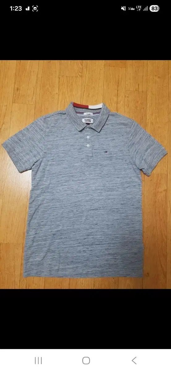 正規品 新品同様) Tommy Hilfiger トミーヒルフィガー 薄手でシウォン(SIWON)・細やかなメッシュ グレー カラーTシャツ 半袖 95