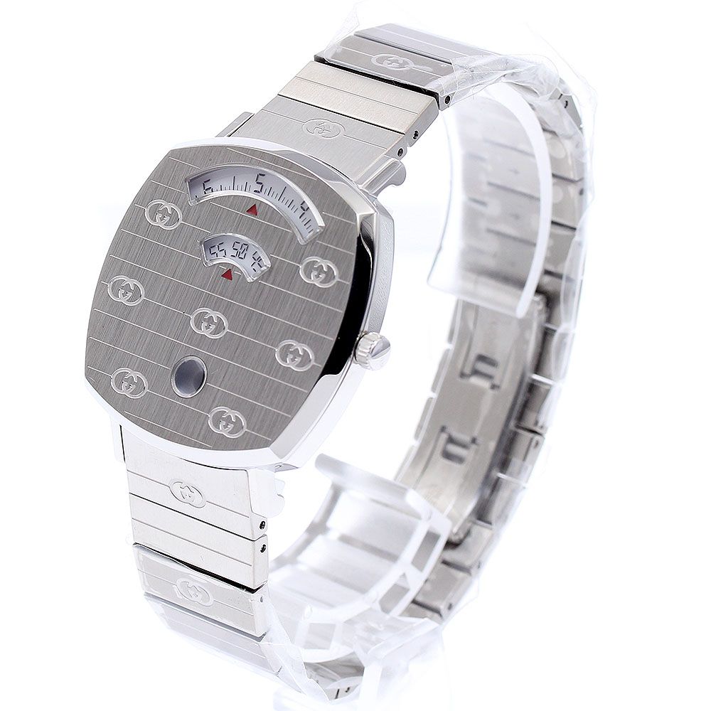 グッチ GUCCI 157.4/YA157401 グリップウォッチ デイト クォーツ 