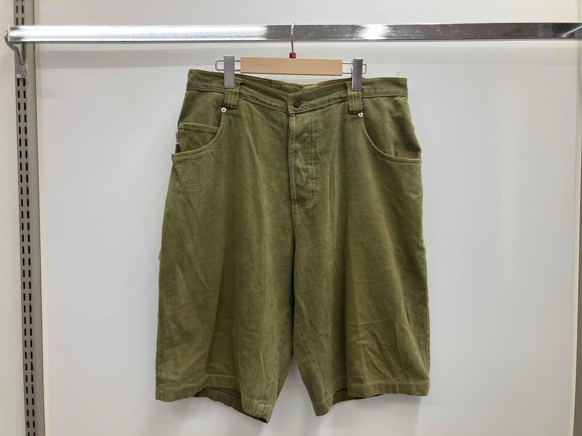 KIK WEAR キックウェア ハーフジーンズ 2000s サイズ36 グリーン