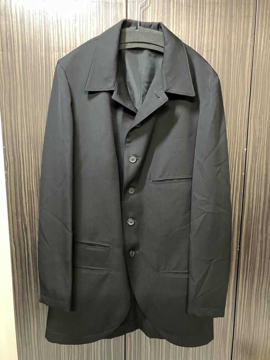 20ss YOHJI YAMAMOTO POUR HOMME シワギャバスタンドカラー6Bジャケット サイズ2 ヨウジヤマモトプールオム