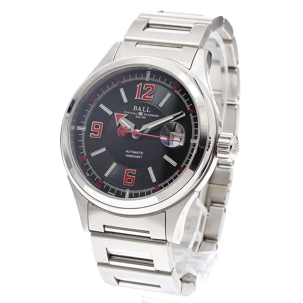 テ*て様 ボールウォッチ NM2088C ストークマンレーサー デイト 自動巻き ボールウォッチ BALLWATCH NM2088C-S2J-BKRD ストークマン レーサー