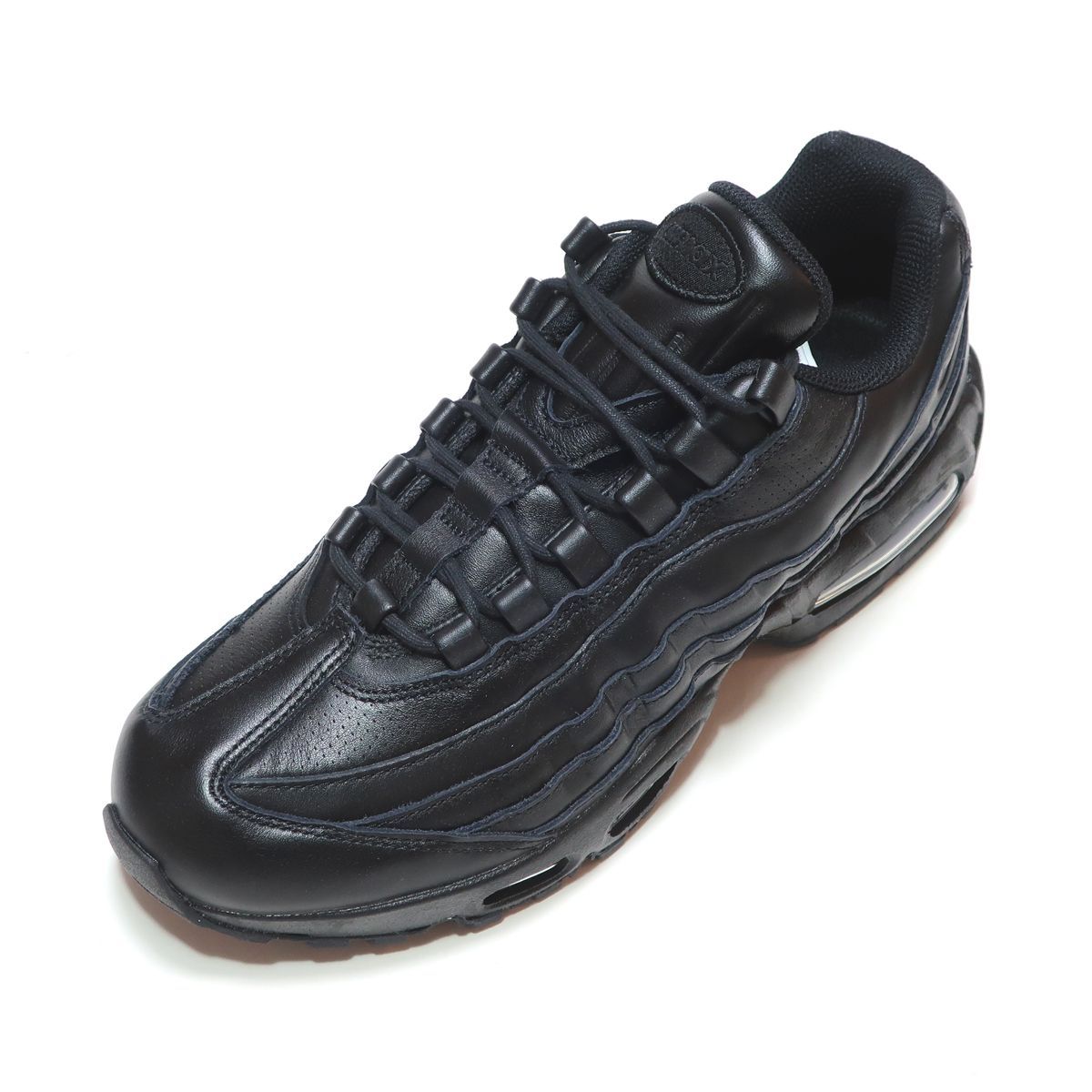 NIKE AIR MAX 95 BIG BUBBLE LTR QS LEATHER TRIPLE BLACK ( ナイキ