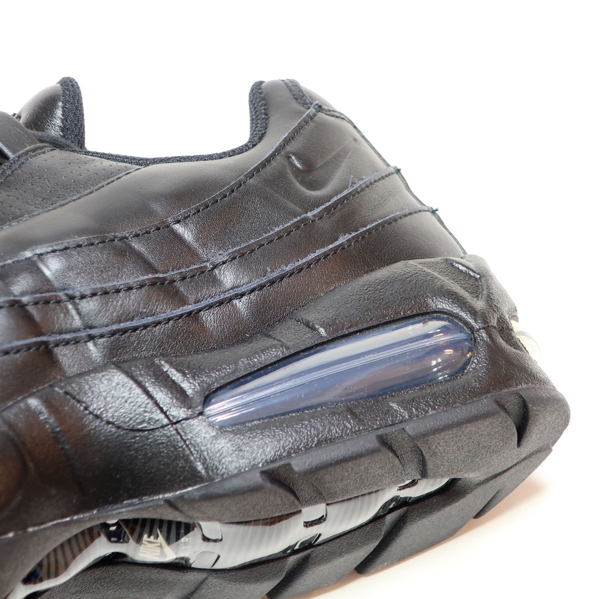 NIKE AIR MAX 95 BIG BUBBLE LTR QS LEATHER TRIPLE BLACK ( ナイキ 