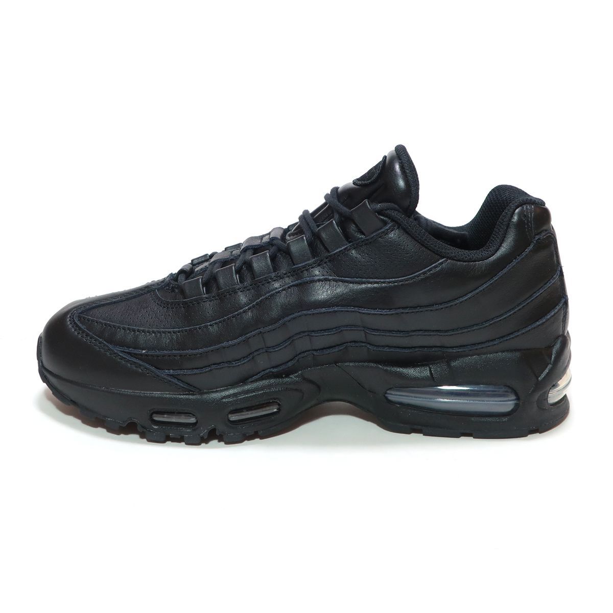 NIKE AIR MAX 95 BIG BUBBLE LTR QS LEATHER TRIPLE BLACK ( ナイキ 