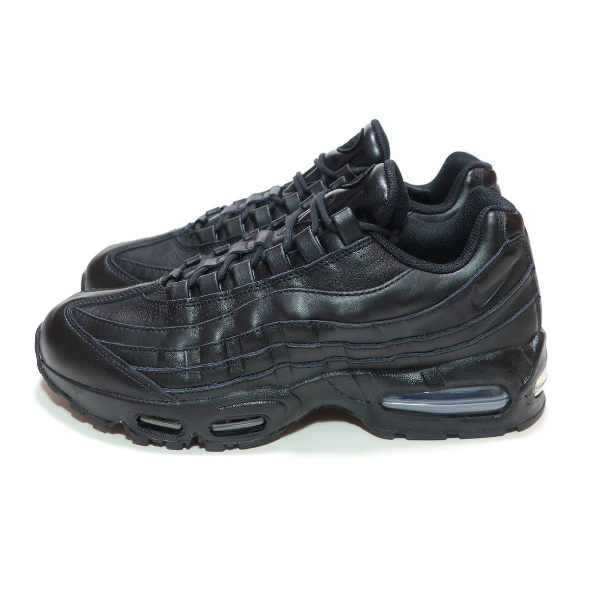 NIKE AIR MAX 95 BIG BUBBLE LTR QS LEATHER TRIPLE BLACK ( ナイキ
