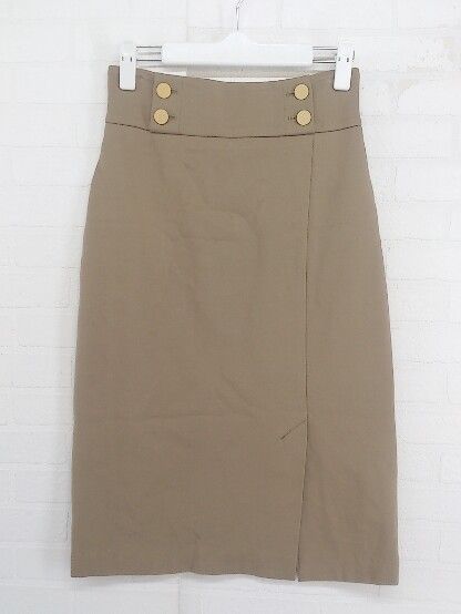 ◇ green label relaxing グリーンレーベル UNITED ARROWS 膝丈 タイト スカート サイズ36 ベージュ レディース P 【中古】 【1209050001480】