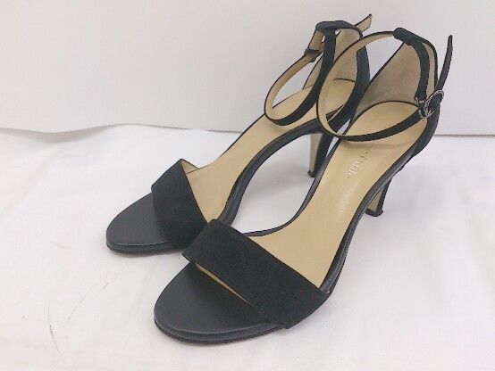 ◇ Odette e Odile UNITED ARROWS オープントゥ ヒールセパレートサンダル サイズ23 ブラック レディース P 【中古】 【1209050007222】