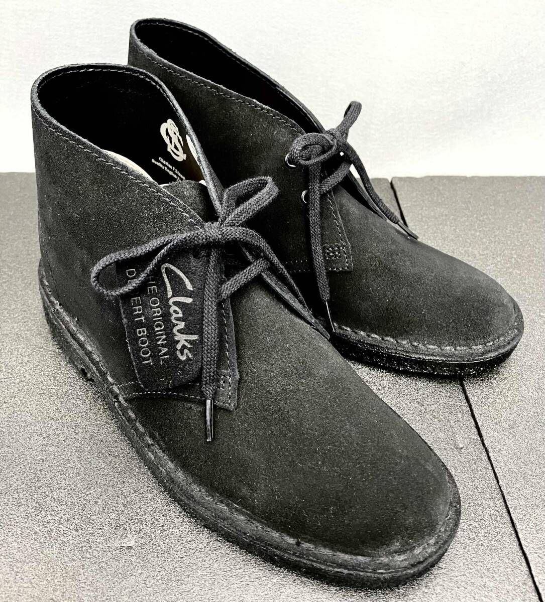 Clarks ORIGINALS クラークス デザートブーツ ブラック 黒系 UK3.5 23.0cm相当 未使用 レディース クレープソール スエード